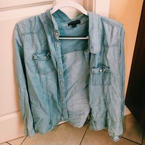 Thin Denim Sweater Oversized